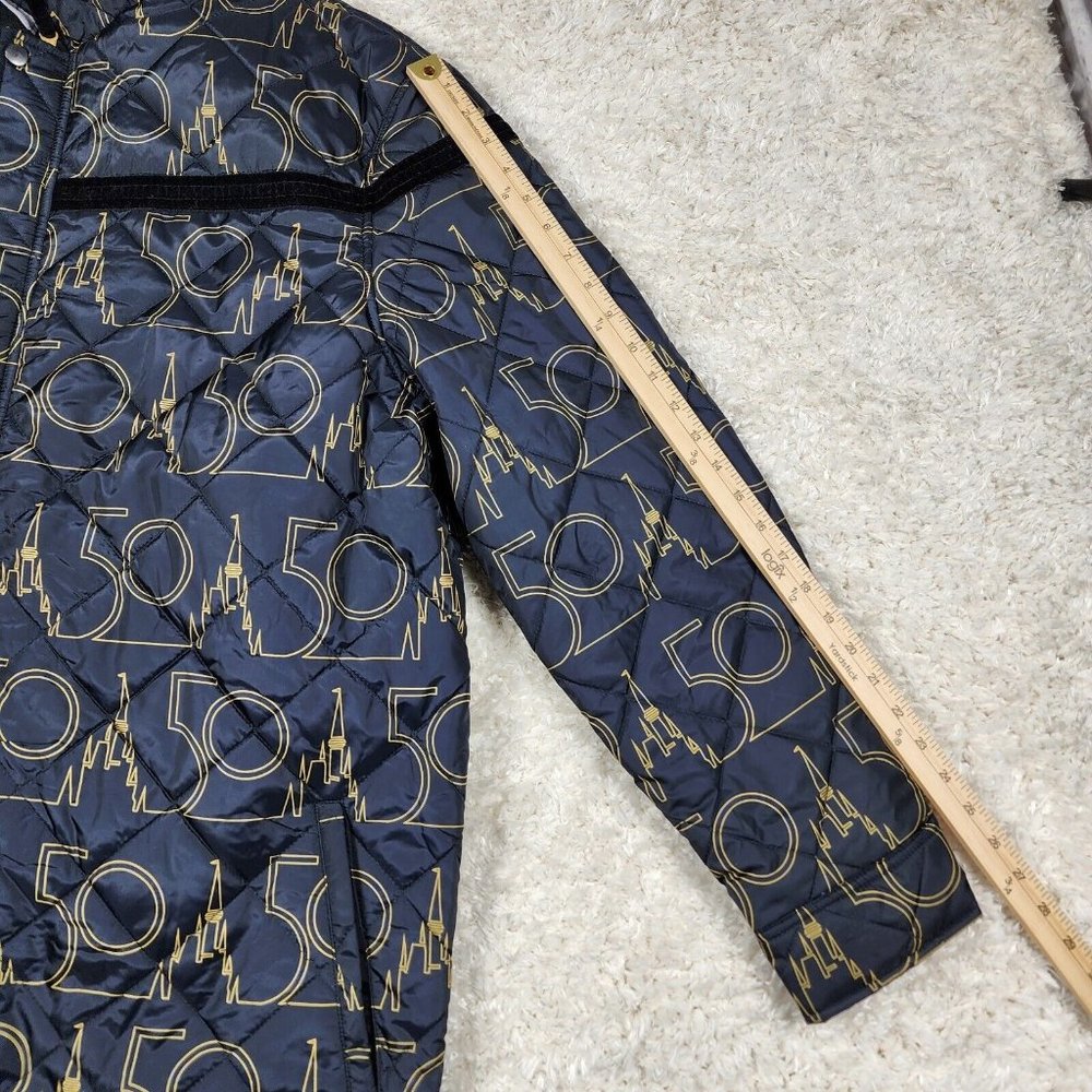 Walt Disney World Jacket Mens XXL Black 50th Anniversary Quilted Zip Castle - Picture 12 of 15